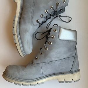 Grey Timberlands/ boots